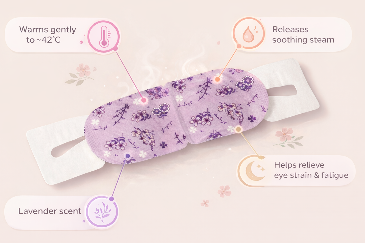 EyeBloom self-heating eye mask